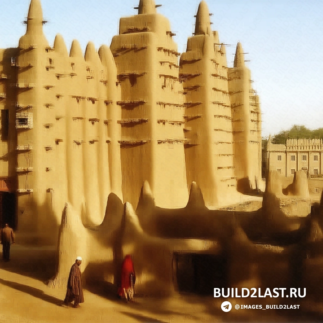 Мечеть Дженне в Мали, уникальное культовое строение из глины