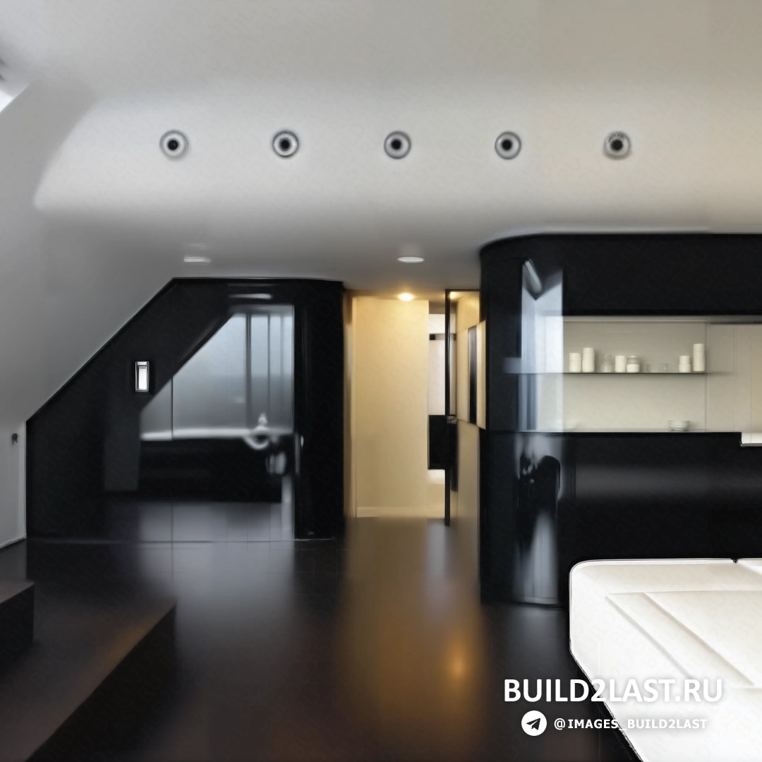 Ванная комната с зеркальными поверхностями и светодиодным освещением