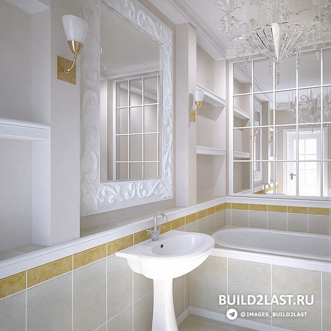 Ванная с плиткой в коричневых тонах, мозаикой и сантехникой.