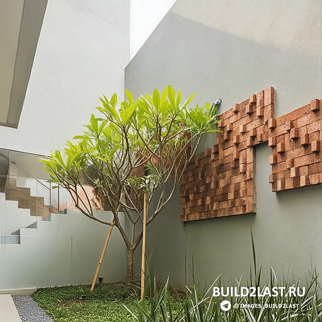 Вид с другого угла на дом, с фокусом на его структуру и окружающий ландшафт